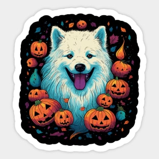 Samoyed Halloween Sticker